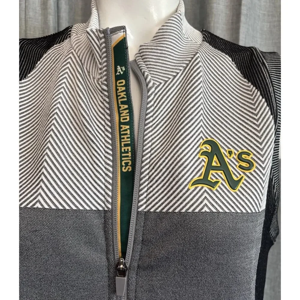 LevelWear MLB Women’s Oakland Athletics Grey Vest Size Small NWT